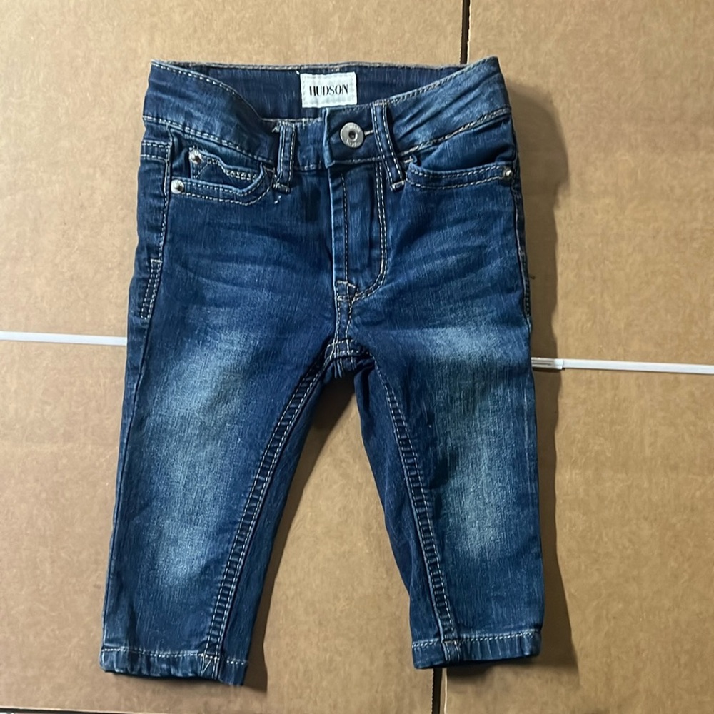 Hudson unisex girls boys baby jeans - size 6 months
